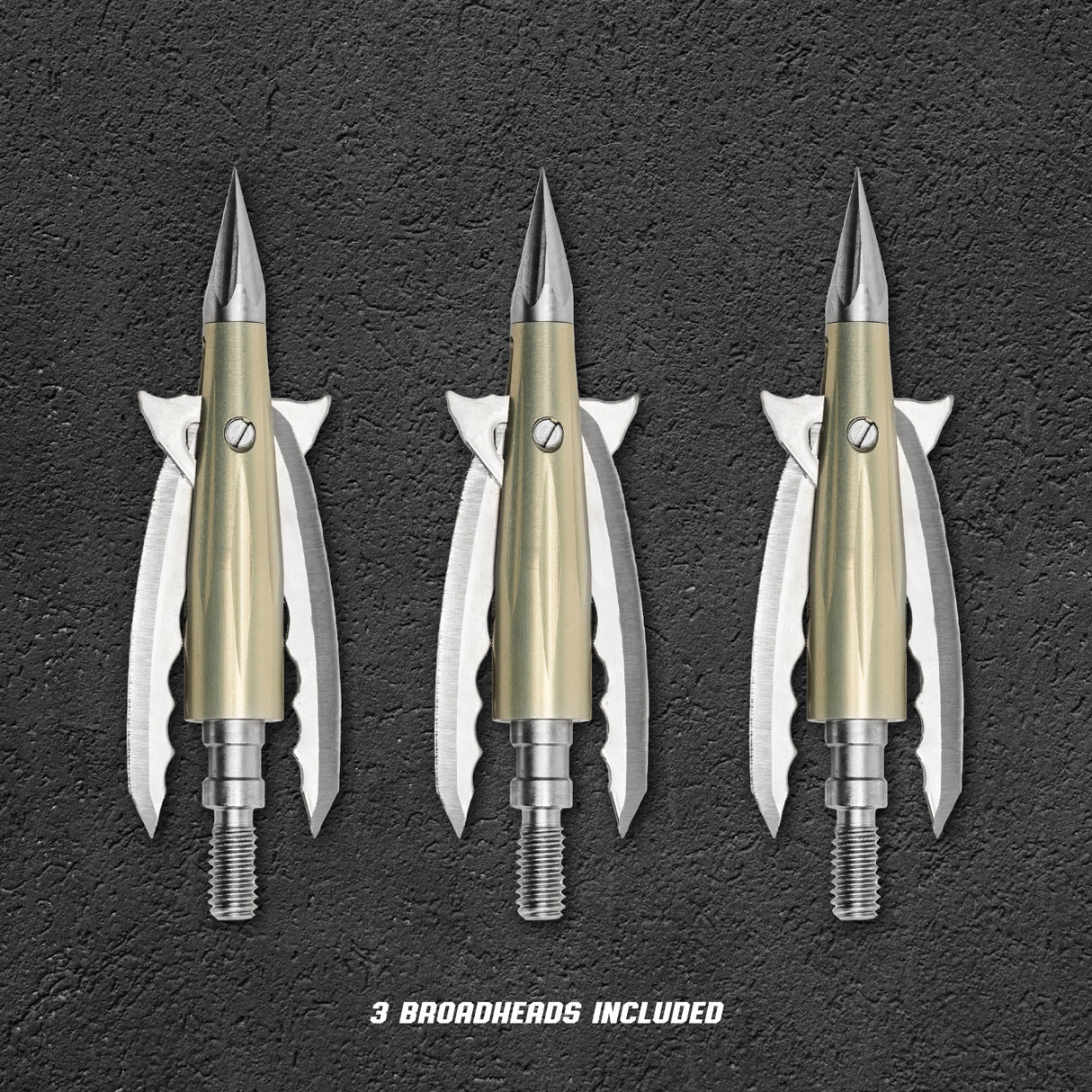 Beast Aluminum Broadheads - 125g, 2.3in, 3 pack